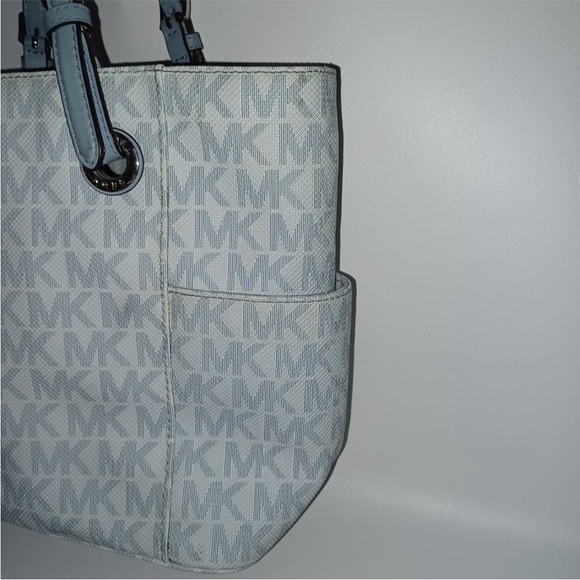 Michael Kors blue Tote Bag with Signature Monogram - Picture 7 of 10
